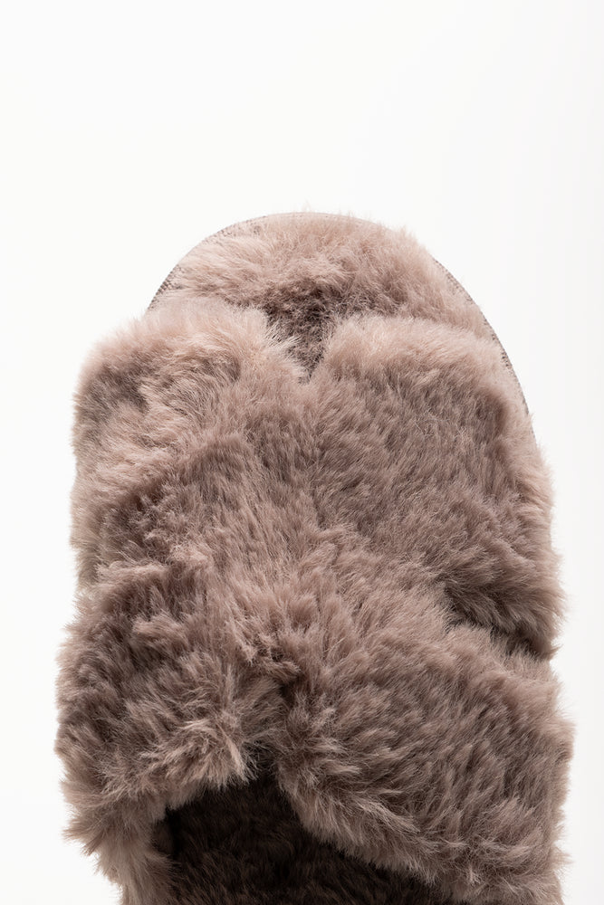 Open Toe Slippers Brown (4)