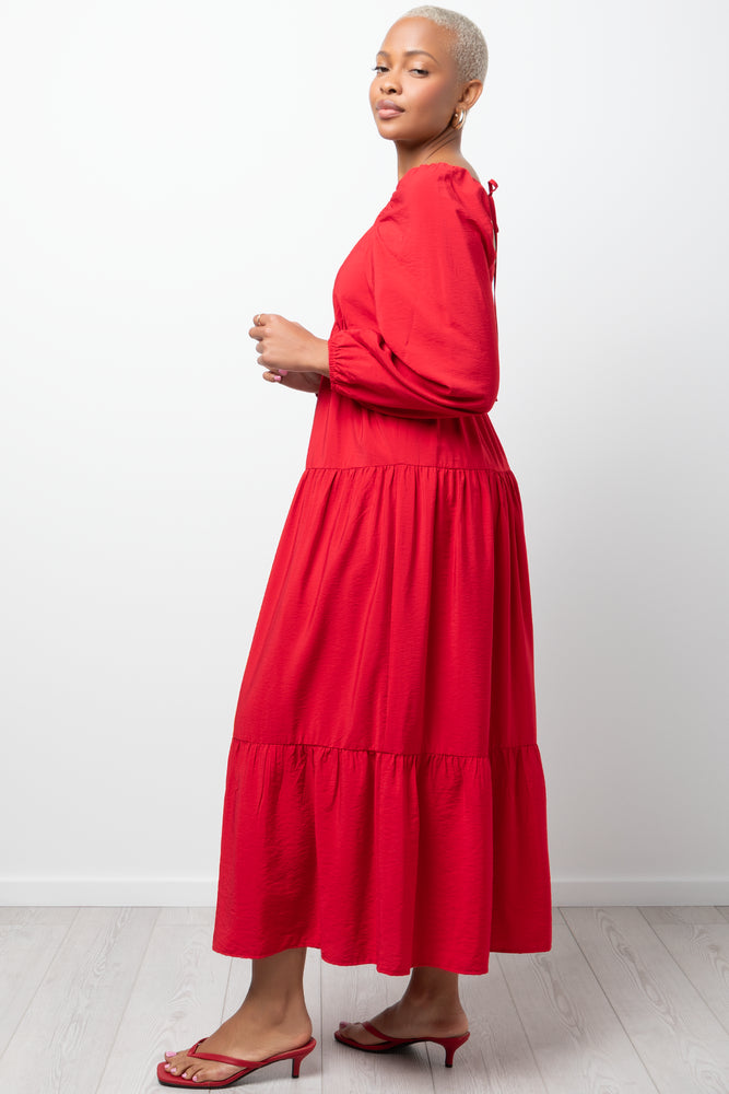 Long Sleeve Dress Red