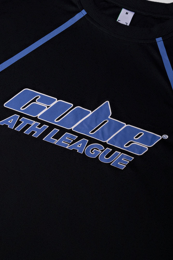 Long Sleeve Soccer Jersey Black (2)