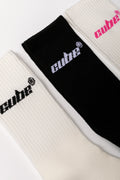 3 Pack Anklet Socks Black And Natural (3)