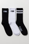 3 Pack Socks Black And White (1)