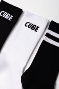 3 Pack Socks Black And White (2)
