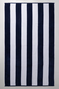 Stripe Bath Sheet Navy And White