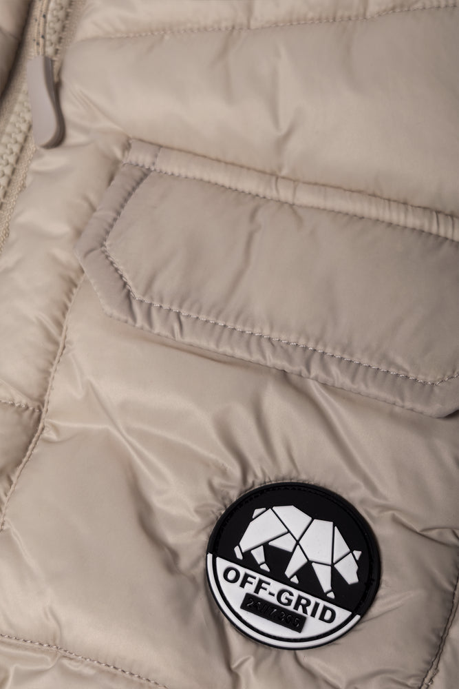 Sleeveless Puffer Natural (2)