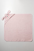 2 Piece Bunny Towel Set Pink (2)