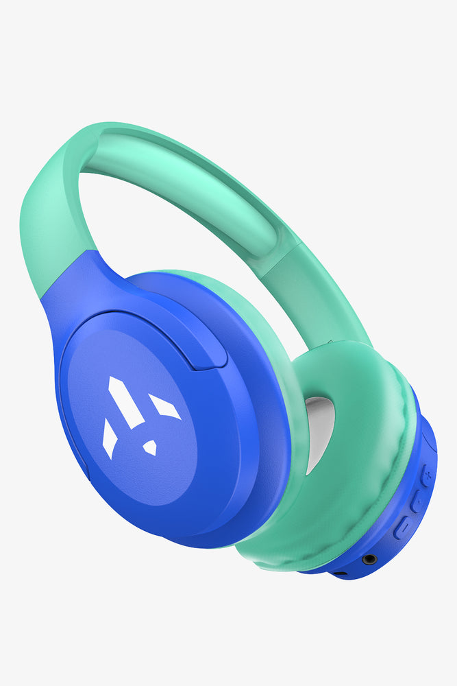Rockitt Brave Series Bluetooth Headphones Blue And Green (1)