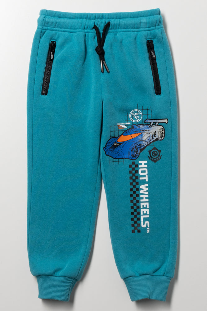 Hot Wheels Zip Pocket Trackpants Teal