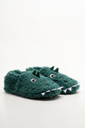 Dinosaur Slippers Green