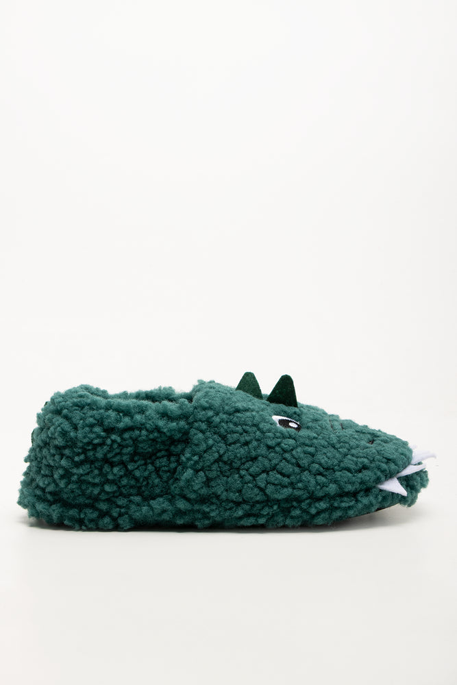Dinosaur Slippers Green (1)