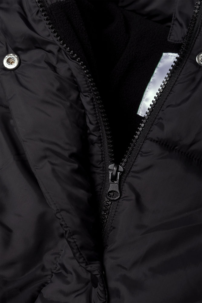 Long Line Puffer Jacket Black (1)