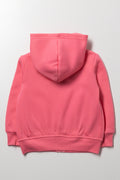 Zip Through Hoodie Pink (2)