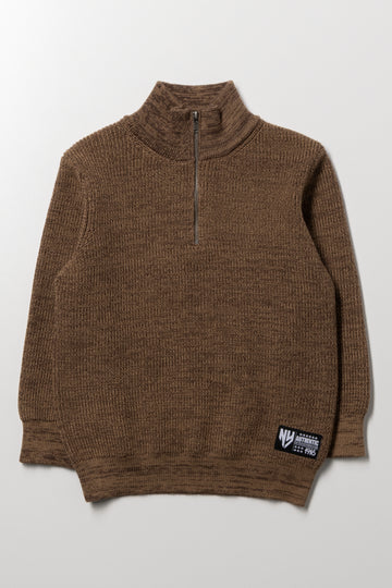 Quarter Zip Jersey Green