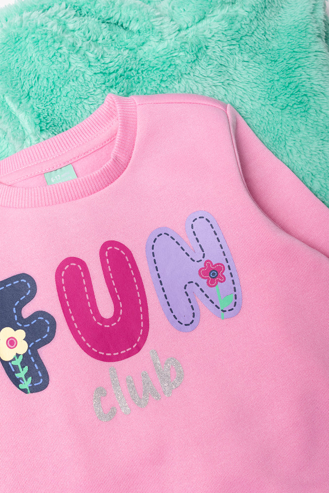 2 Pack Fun Hoodies Green And Pink (1)