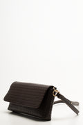 Weave Clutch Bag Brown (1)