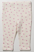 Heart Leggings White