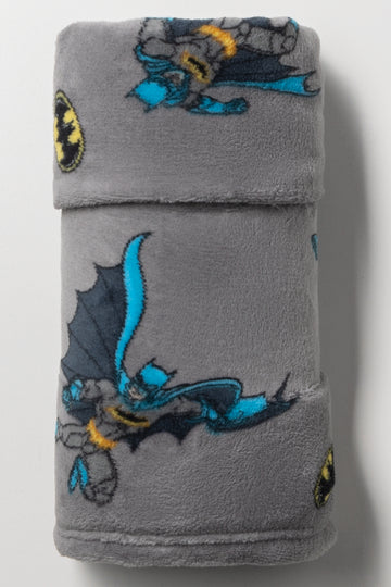 Batman Throw Grey