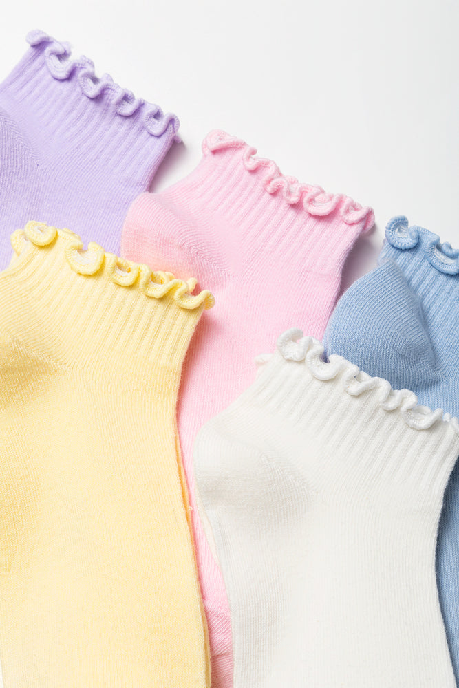 5 Pack Low Cut Socks Multicolour (1)