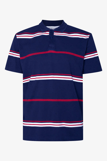 Stripe Short Sleeve Golfer Multicolour
