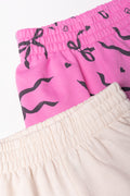 2 Pack Trackpants Pink And Natural (1)