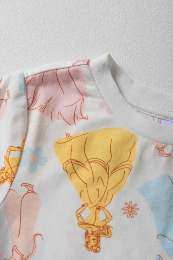 Disney Princess Pinafore Set Mid Wash (4)