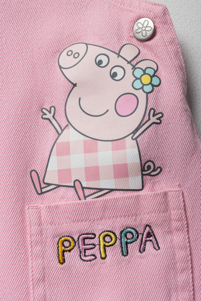 Peppa Pig Pinafore Set Pink (2)