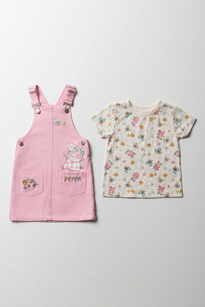 Peppa Pig Pinafore Set Pink (5)