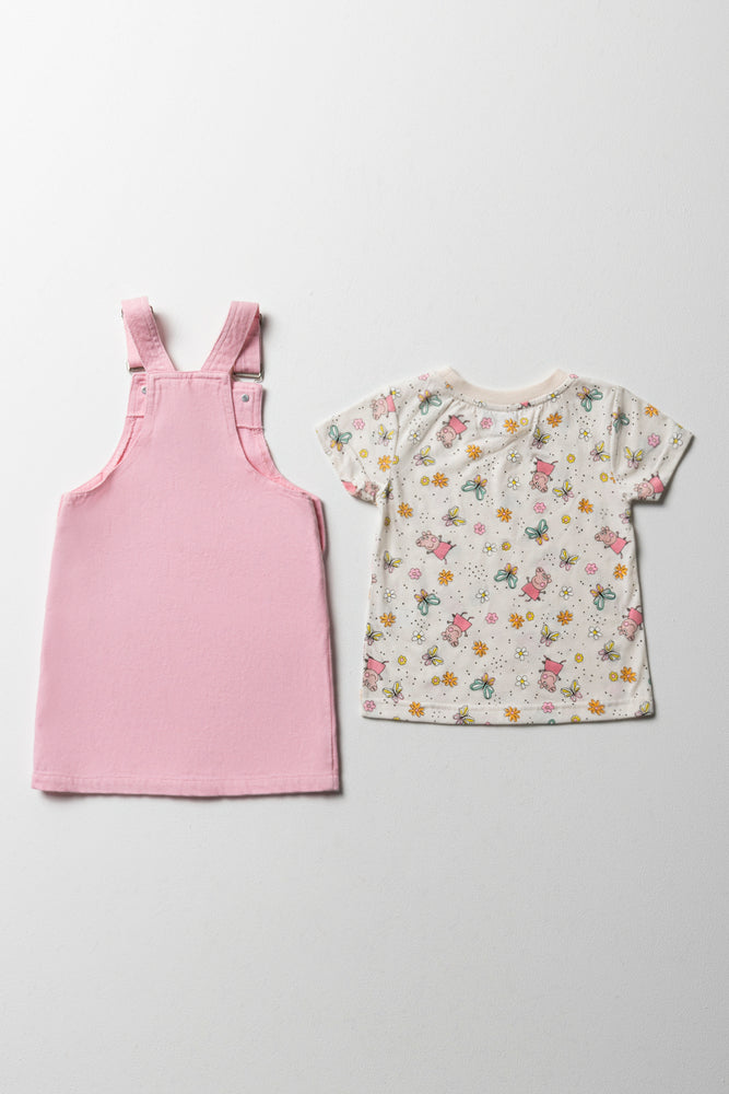 Peppa Pig Pinafore Set Pink (6)