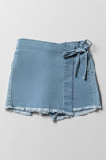 Denim Skort Mid Wash