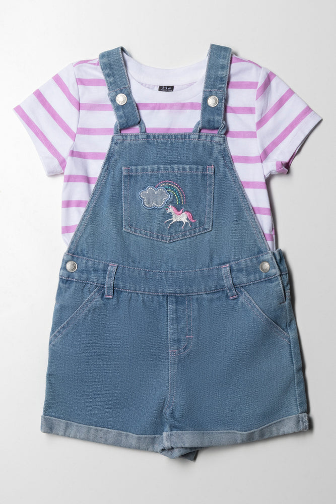 Stitch Pinafore Skort Set