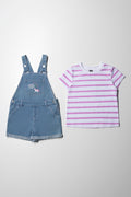 Stitch Pinafore Skort Set (4)