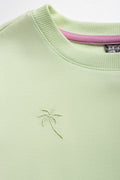Fleece Shorts Set Lime (1)