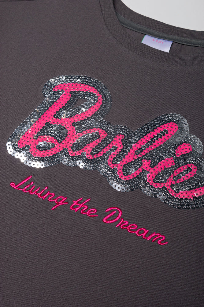 Barbie Sequin Set Charcoal