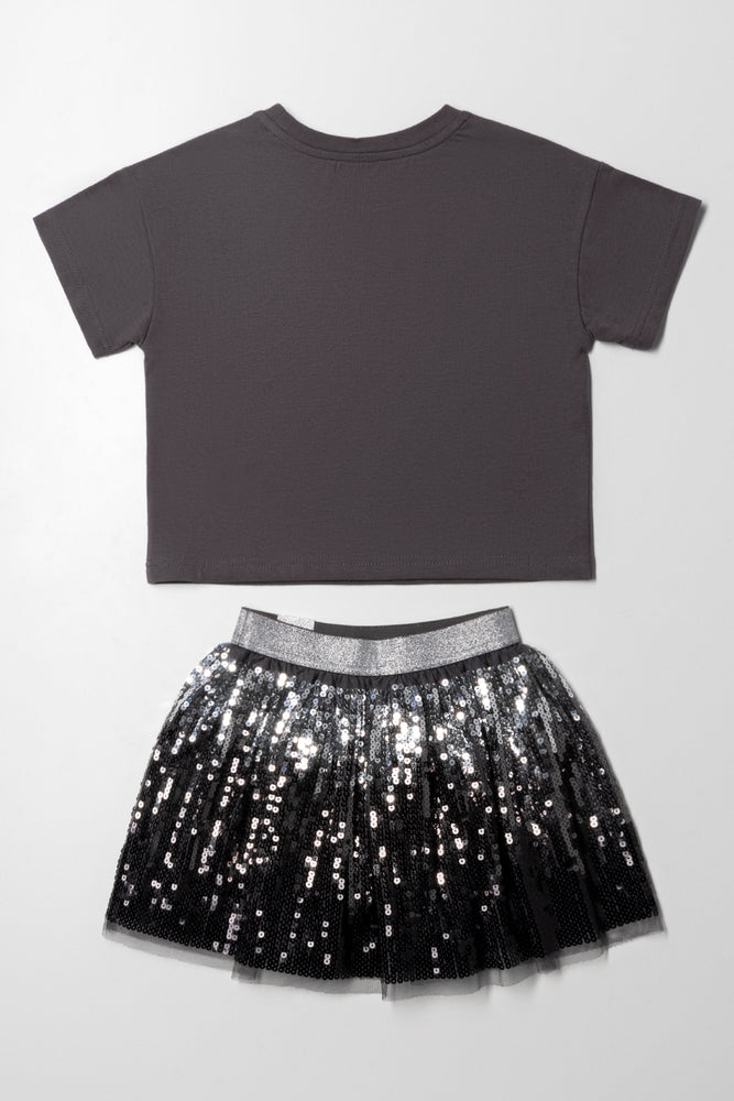 Barbie Sequin Set Charcoal (3)