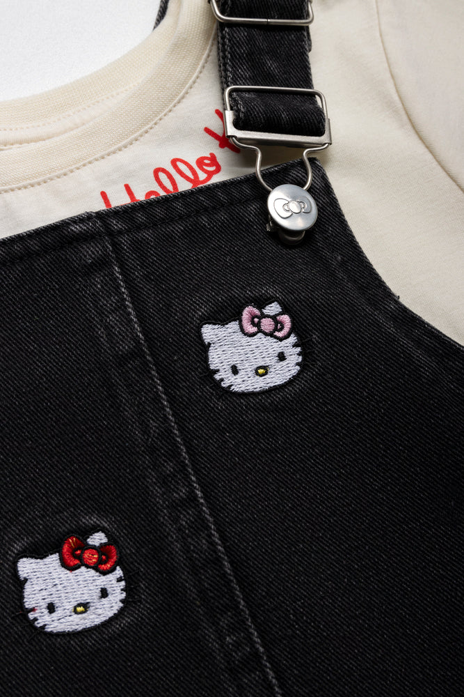 Hello Kitty Pinafore Set Black (1)