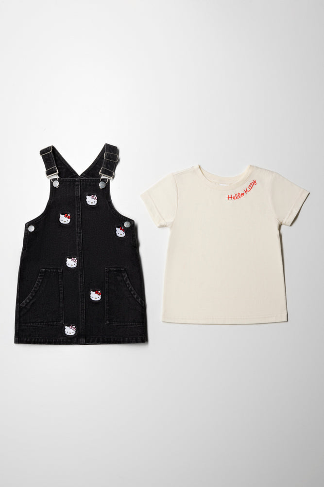 Hello Kitty Pinafore Set Black (4)