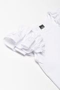 Frilled Sleeves Vest White (1)