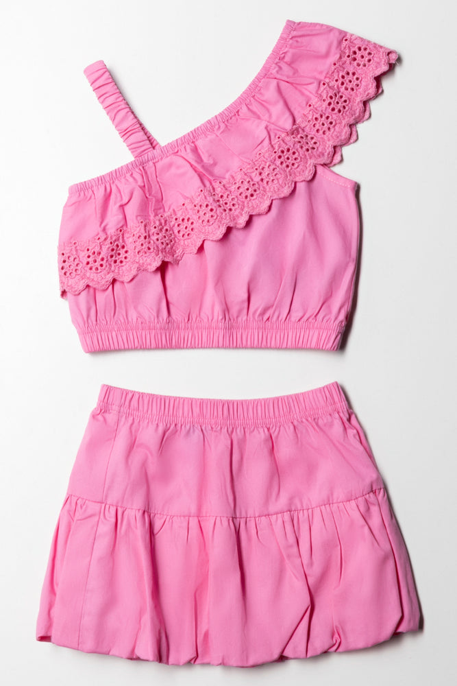 Textured Woven Set Pink