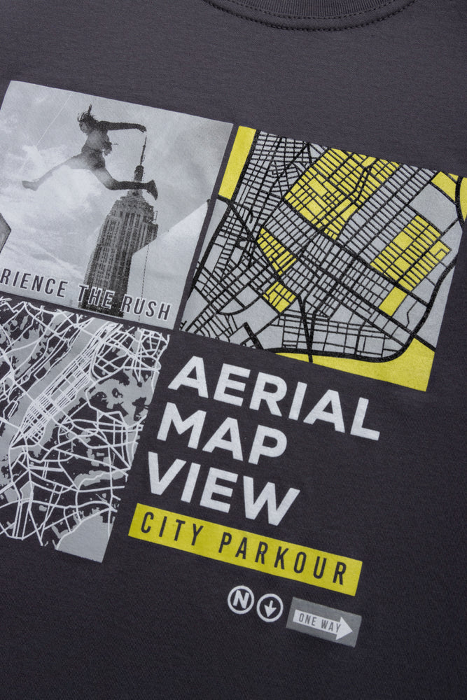 City Park Short Sleeve T-Shirt Dark Grey (1)