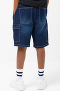 Cargo Denim Shorts Blue (2)