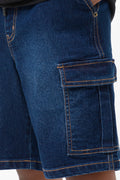 Cargo Denim Shorts Blue (3)