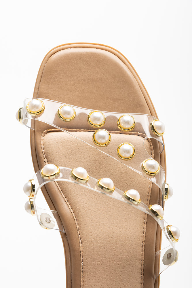 Studded Sandals Natural (4)