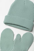 2 Piece Beanie Set Green (1)