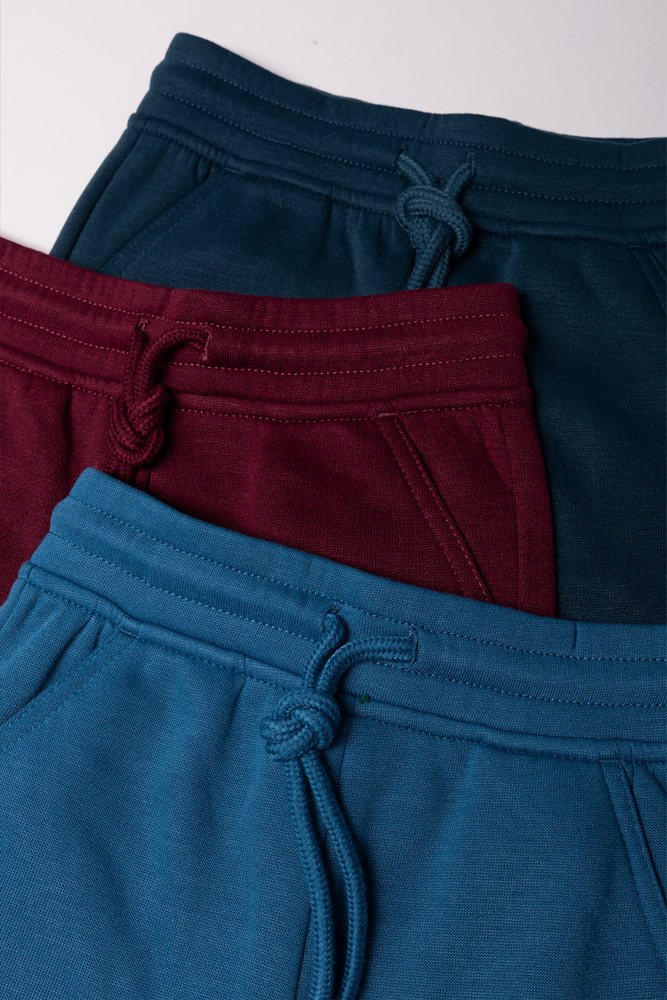3 Pack Trackpants Teal, Burgundy & Blue (1)