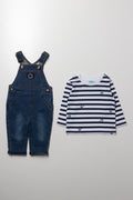 Denim Dungaree Set Blue (2)