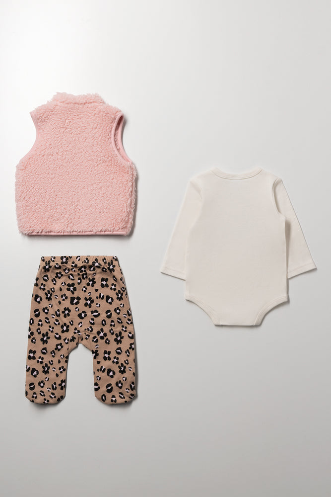 3 Piece Sherpa Set Multicolour (2)