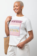 Palm Beach Short Sleeve T-Shirt White