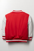 Baseball Bomber Jacket Red (2)