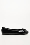 Patent Almond Toe Pump Black (1)