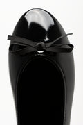 Patent Almond Toe Pump Black (4)