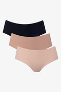 3 Pack Bonded Boyleg Panties Black And Natural (1)